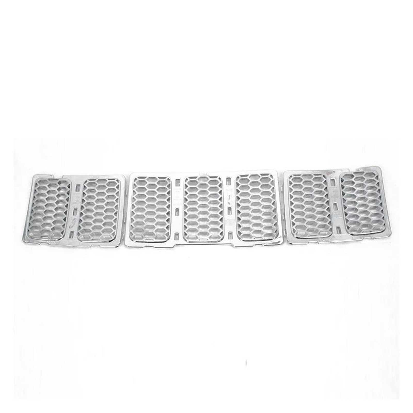 Auto Kühlergrill Racing Grills Für Jeep Für Grand Für Cherokee 2014 2015 2016 2017 2018 2019 + Einsatz Mesh Vent Lünette Ring Outlet Außen Styling Auto Frontgrill(2014-2016 Chrome) von IMAWUHM