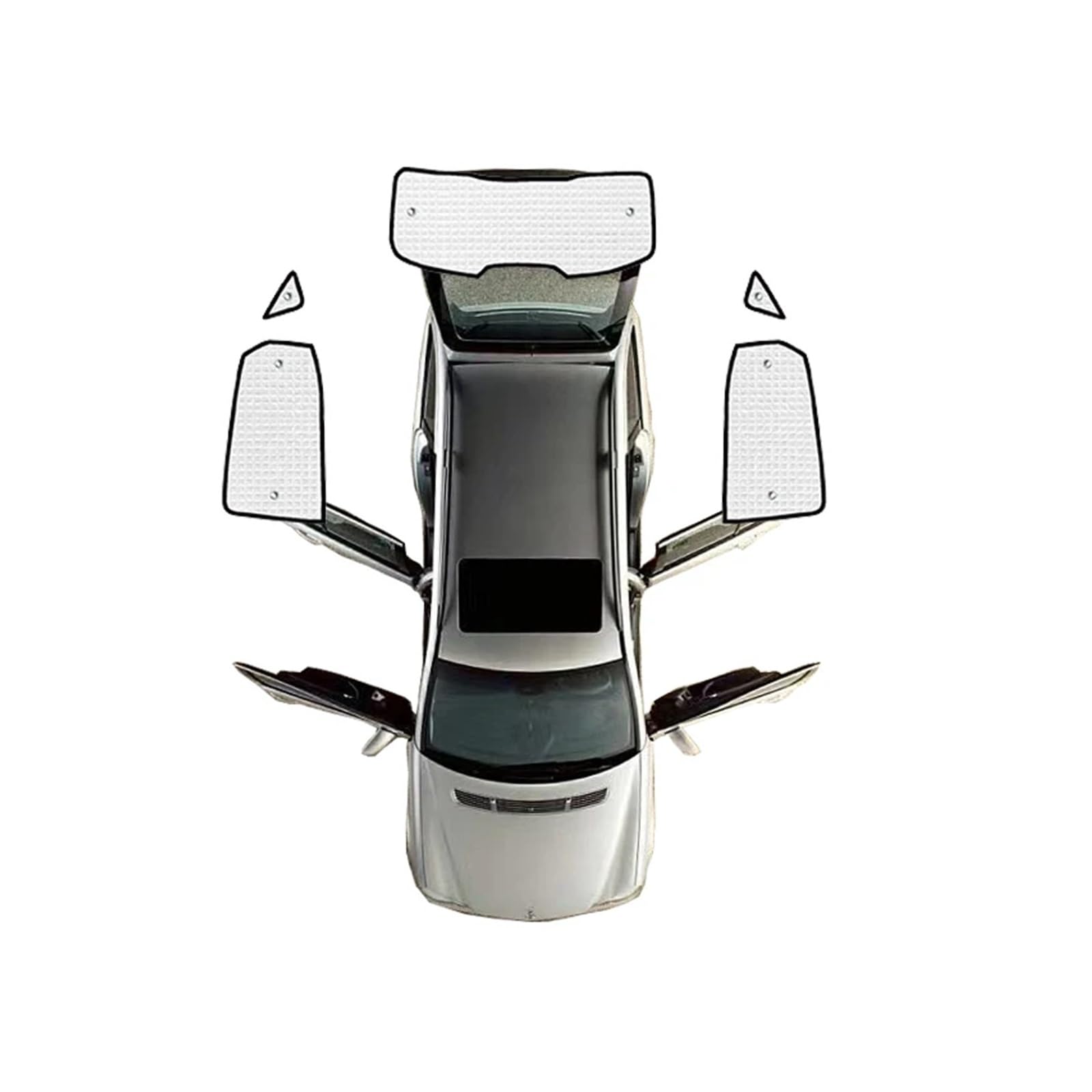 Autofenster-Visier Auto-Seitenfenster Auto-Windschutzscheibe Anti-UV-Sonnenschutz Schatten Visier Sonnenschirm Für MG Für ZS ZS11 MGZS ZX 2018 2019 2020 2021 2022 2023 Autofensterblenden(Rear sunshade von IMAWUHM