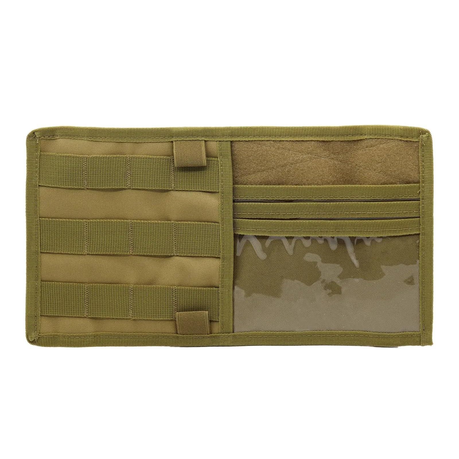 Autofenster-Visier Auto-Sonnenblenden-Panel-Organizer Fahrzeuge Und LKWs CD-Aufbewahrungstasche Mit Mehreren Taschen Khaki- Und Schwarz-Tasche Für Tactique Für MOLLE Autofensterblenden(Khaki) von IMAWUHM