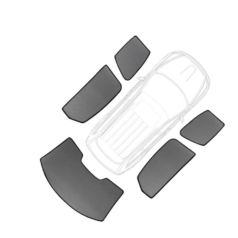 Autofenster-Visier Auto-Sonnenschutz Magnetisch Die Windschutzscheibe Vorhang Rückseite Fensters Visier Für Jeep Für Renegade BU 2015 – 2020 2021 2022 2023 2024 Autofensterblenden(5pcs) von IMAWUHM