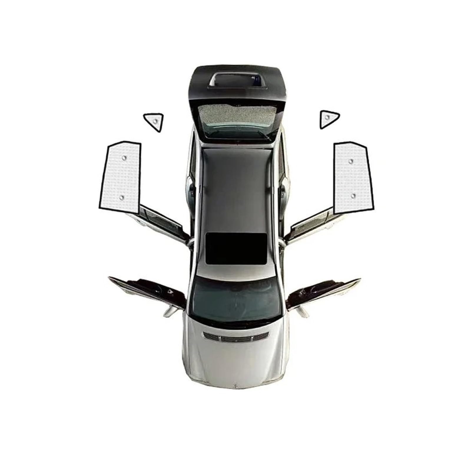 Autofenster-Visier Auto Vollständige Abdeckung Sonnenschirm Klassische Windschutzscheibe Fenster Voll Surround Visier Shaby Für Nissan Für Qashqai J11 2014-2018 2019 Autofensterblenden(Rear Windows) von IMAWUHM