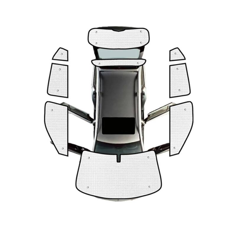 Autofenster-Visier Auto-Windschutzscheiben-Sonnenblenden UV-Schutz Visier Windows-Zubehör Für, Für Eclipse Für Cross 2018 2019 2020 2021 2022 2023 Autofensterblenden(All Sunshades) von IMAWUHM