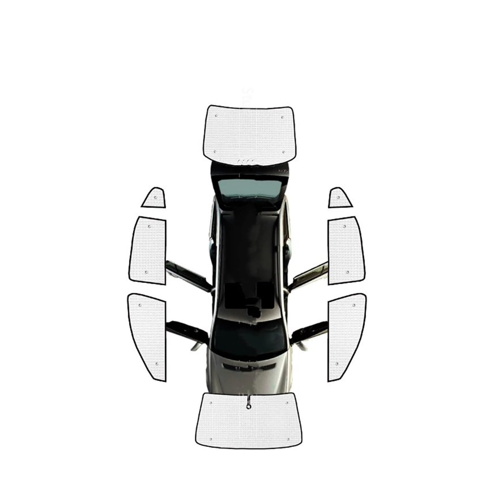 Autofenster-Visier Autofenster-Windschutzscheiben-Sonnenschutz, UV-Reflektor, Sonnenschutzvisier Für VW Für Jetta Für A6 MK6 2011 2012 2013 2014 2015 2016 2017 2018 Autofensterblenden(All Sunshades) von IMAWUHM