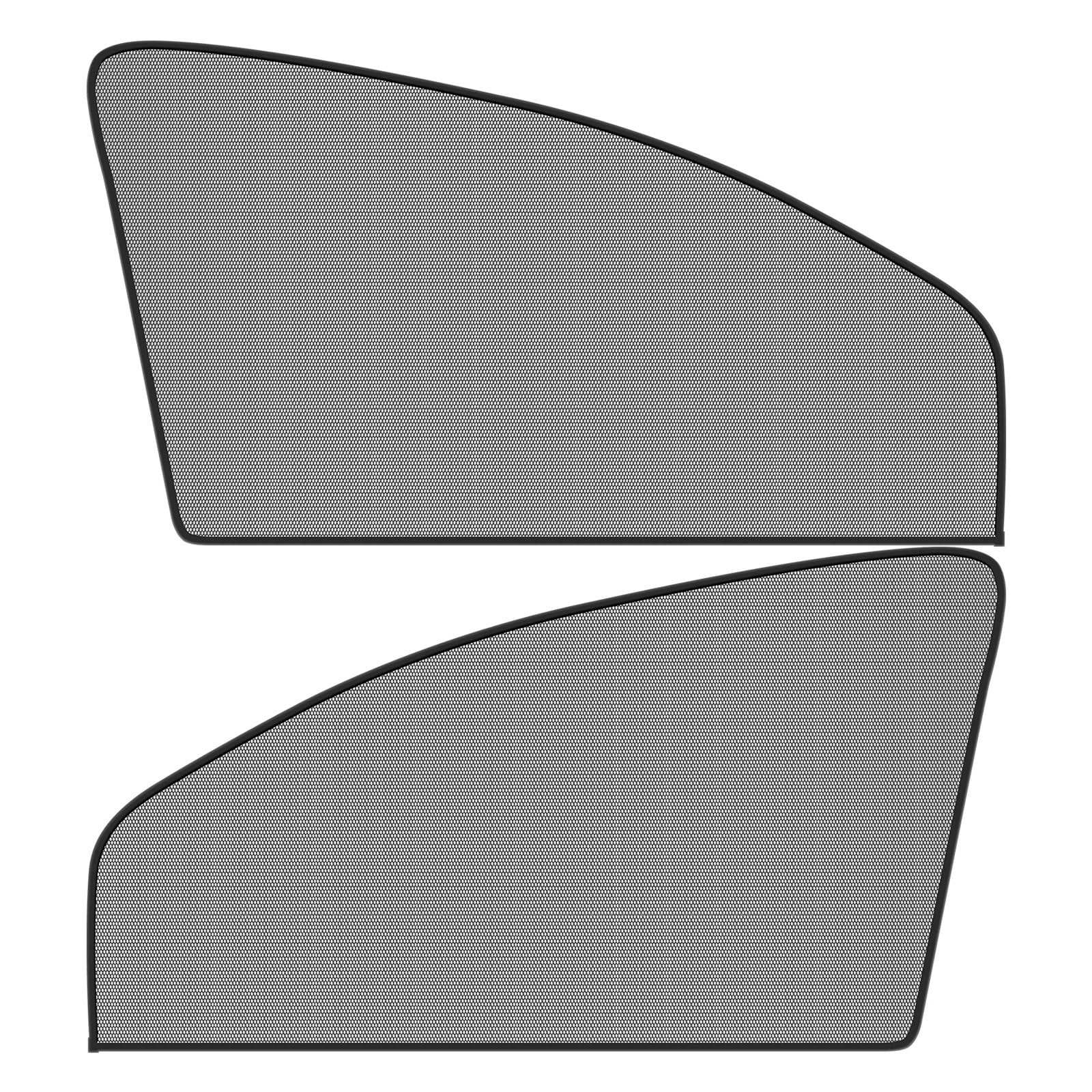 Autofenster-Visier Autofenstervorhang Autofensterrollo Mit Magnet UV-blockierender Magnetischer Fensterschutz Sichtschutz Sonnenschutzvorhang Atmungsaktiv Autofensterblenden(A 2Pcs) von IMAWUHM