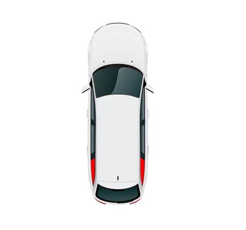 Autofenster-Visier Für Ford Für Explorer Fiesta Ecosport Escape Kuga Everest Taurus Für Ranger Autovorhang Schwarz Auto Seitenfenster Sonnenschutz Mesh Schatten Blind Autofensterblenden(Custom fit1) von IMAWUHM