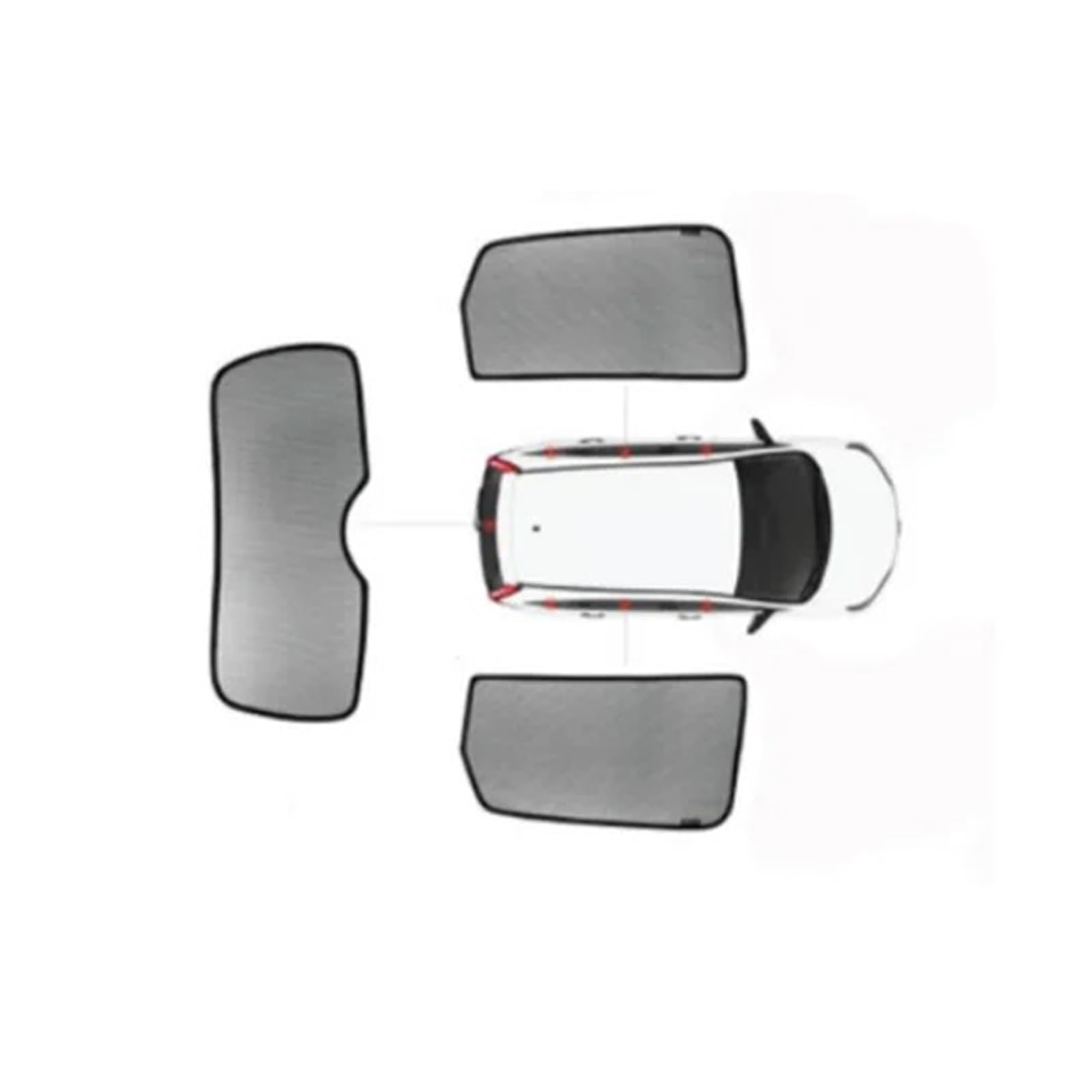 Autofenster-Visier Für Mazda 3 Für Axela 2019 2020 2021 Auto Vorne Hinten Fenster Sonnenschutz Mesh Fenster Sonnenblende Schild Sonnenschirm Schutz Magnetische Autofensterblenden(Cutsom fit5) von IMAWUHM