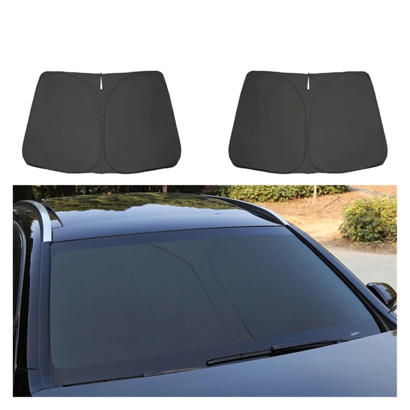 Autofenster-Visier Magnetische Auto Sonnenblende Accessori Fenster Windschutzscheibe Abdeckung Sonnenschirm Vorhang Mesh Schatten Für Haval H6 3RD Gen 2021 2022 2023 Autofensterblenden(Front Windshiel von IMAWUHM