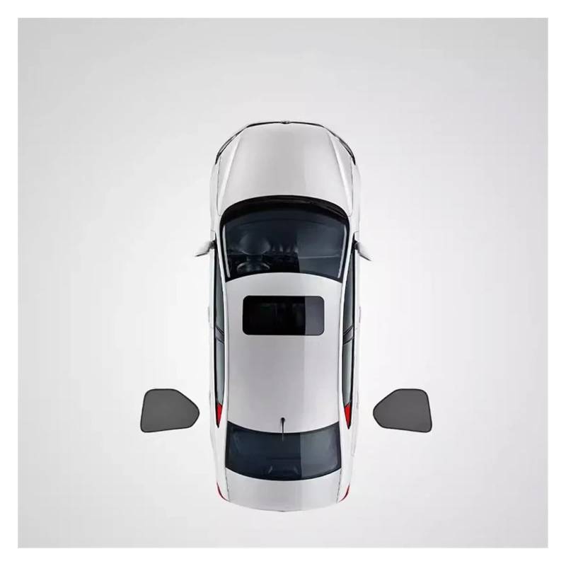 Autofenster-Visier Magnetischer Auto-Sonnenschutz Seitenfenster Windschutzscheibenpolster Sonnenblende Hinten Netzzubehör Für Nissan Für Qashqai J12 E-Power 2022-2024 Autofensterblenden(Rear Window von IMAWUHM