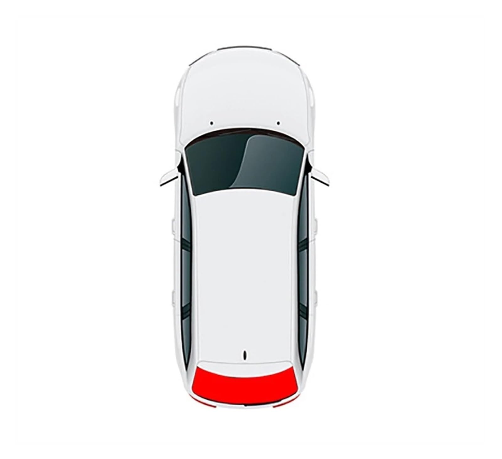 Autofenster-Visier Magnetischer Autosonnenschutz Frontscheibe Netzrahmen Vorhang Sonnenschutzvisier Rückseite Fenster Für Für Outlander ES 2013 – 2020 2021 Autofensterblenden(Rear Windshield) von IMAWUHM