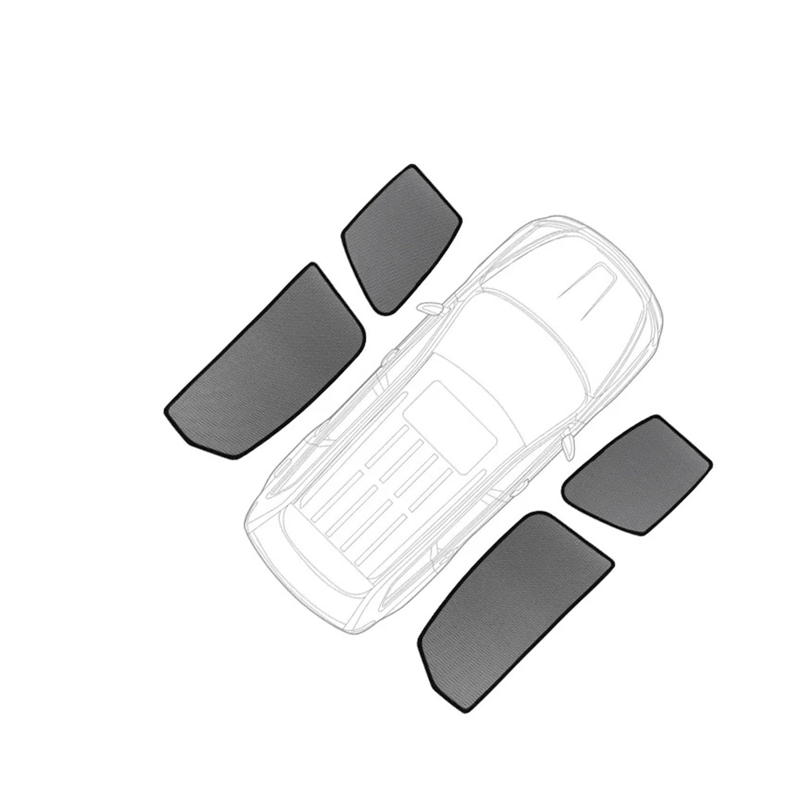 Autofenster-Visier Magnetischer Autosonnenschutz Individueller Seitenfenstervorhang Sonnenschutzvisier Frontscheibe Für CRV Für CR-V MK3 2006-2008 2009 2010 2011 2012 Autofensterblenden(4PCS Side Wi von IMAWUHM