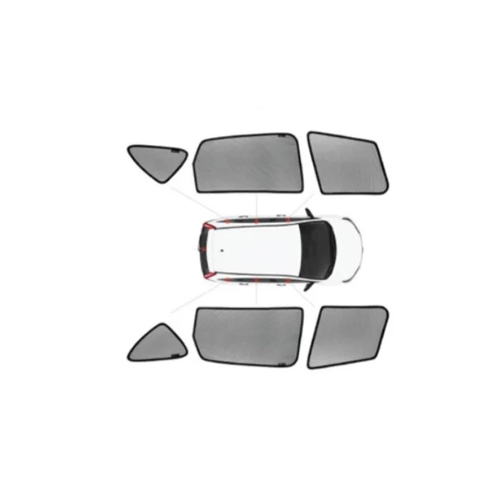 Autofenster-Visier Magnetischer Sonnenschutz Für Autofenster Und Autotüren Für Mazda Für CX-5, CX-4, CX4, CX5, Für Mazda 3 5 6 Atenza Alexa 2011–2014 2015 2016 2017 2018 Autofensterblenden(Cutsom fit von IMAWUHM