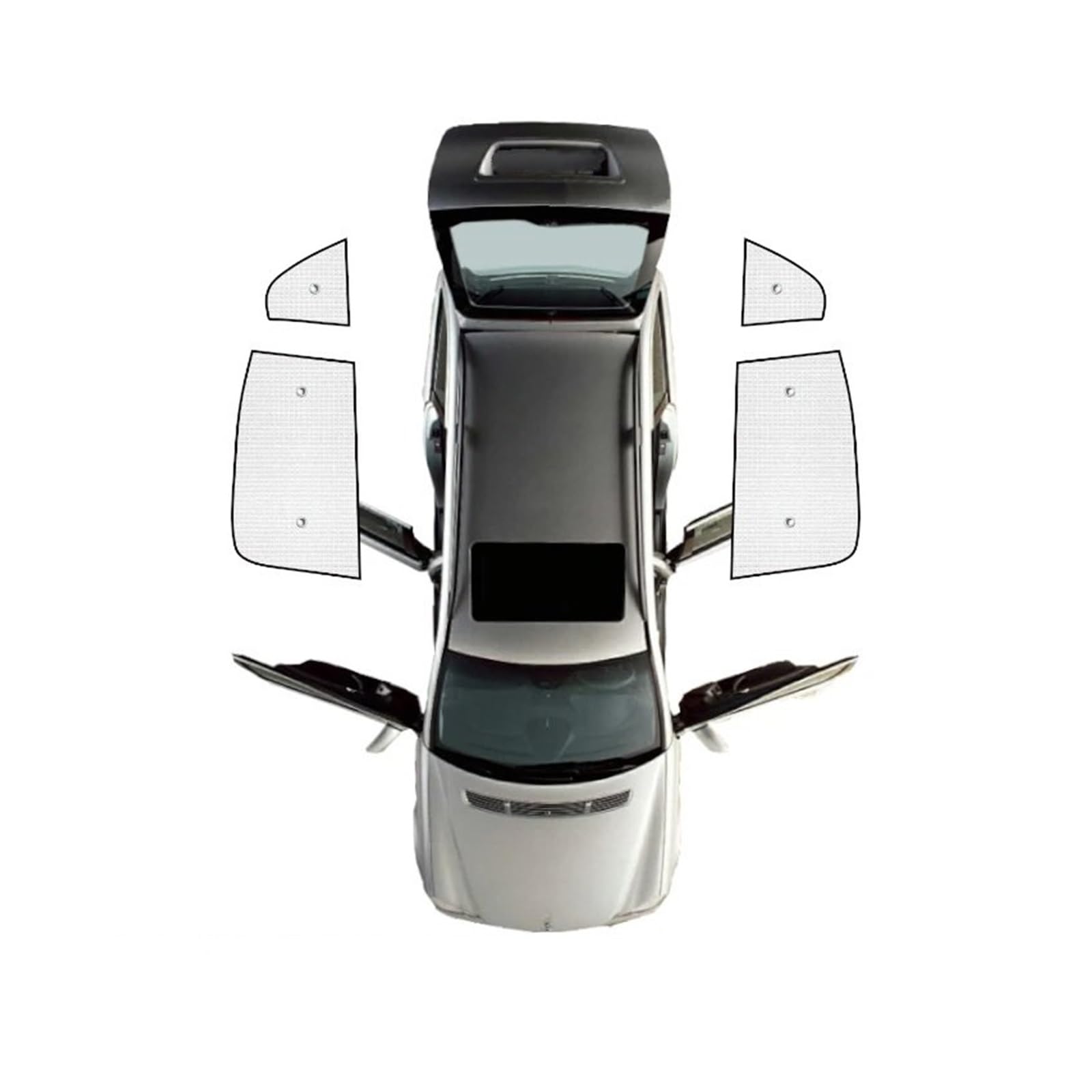 Autofenster-Visier Volle Abdeckungen Sonnenschirme Windschutzscheibe Sonne UV-Schutz Visier Auto Zubehör Für Benz B Klasse W245 2006 2007 2008 2009 2010 2011 Autofensterblenden(Rear Windows) von IMAWUHM