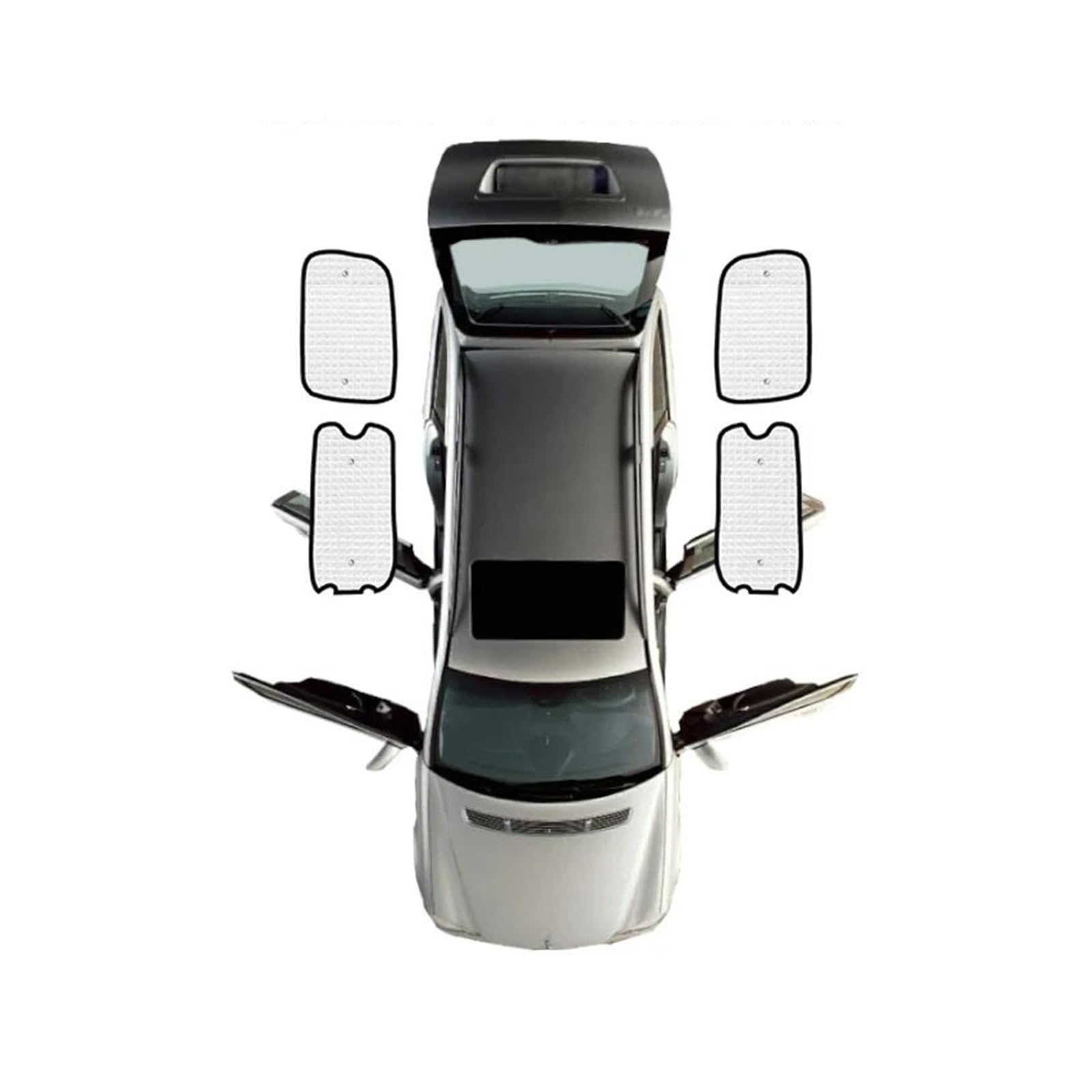 Autofenster-Visier Vollständige Abdeckung Sonnenschirme Shaby Auto Visier Zubehör Für Nissan Für NV200 Evalia 2010 2011 2012 2013 2014 2015 2016 Autofensterblenden(Rear Windows) von IMAWUHM