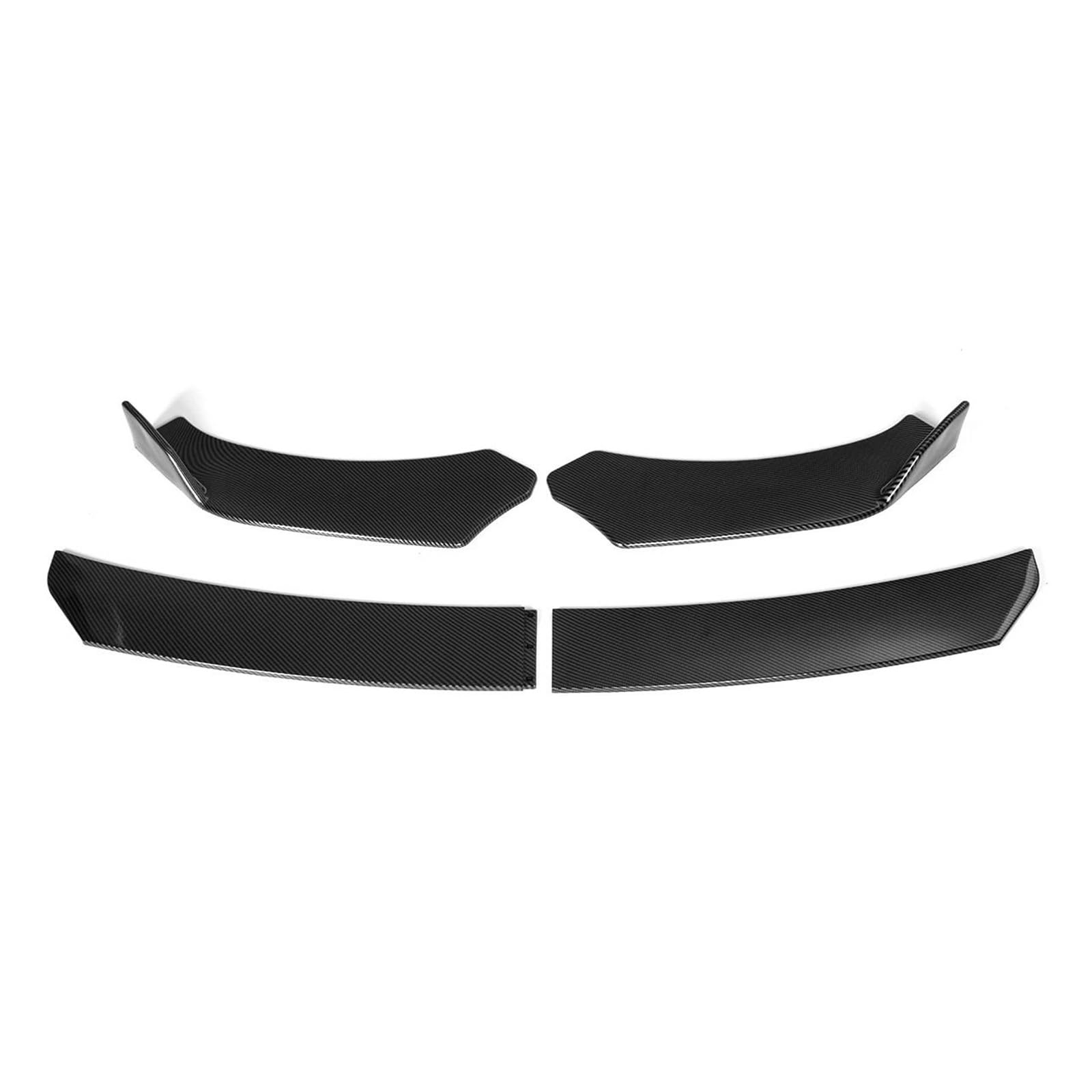 Frontlippe 4X Universal Auto Front Stoßstange Splitter Lip Spoiler Diffusor Splitter(Kohlefaser-Optik) von IMAWUHM