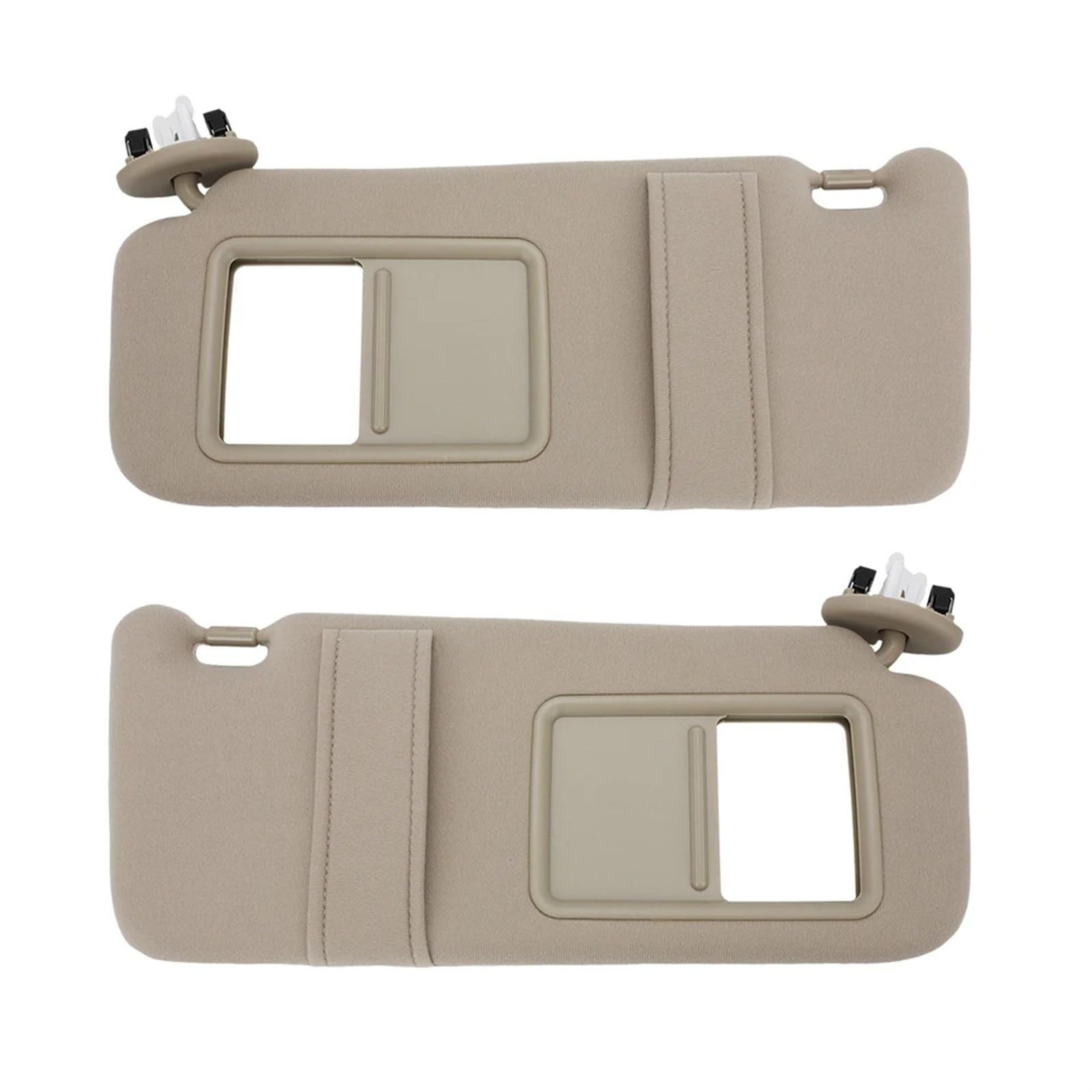 Für Toyota Für Camry Grau Beige Sonnenblenden Links Rechts Seite Auto Sonnenblende Schatten W Licht Spiegel 2007-2011 74320-06800-B0 74310-06770-B0 Polarisierte Sonnenblende Auto Sonnenblende(Beige,1 von IMAWUHM