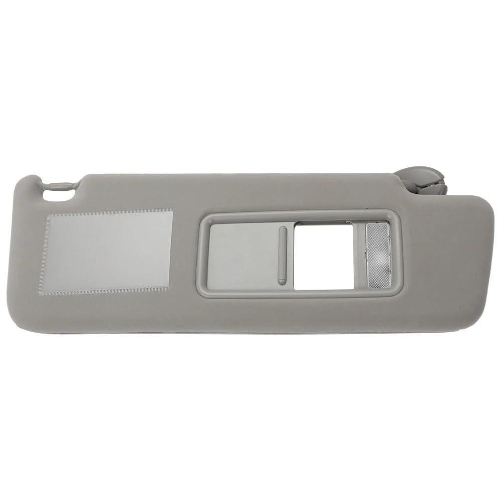 Für Toyota Für Land Für Cruiser J12 Sonnenblende Mit Lampe Seite Fahrer Beifahrerseite Sonnenblende Extender Anti-Glare Für Prado LC 120 2003-2009 Polarisierte Sonnenblende Auto Sonnenblende(Grey,Re von IMAWUHM