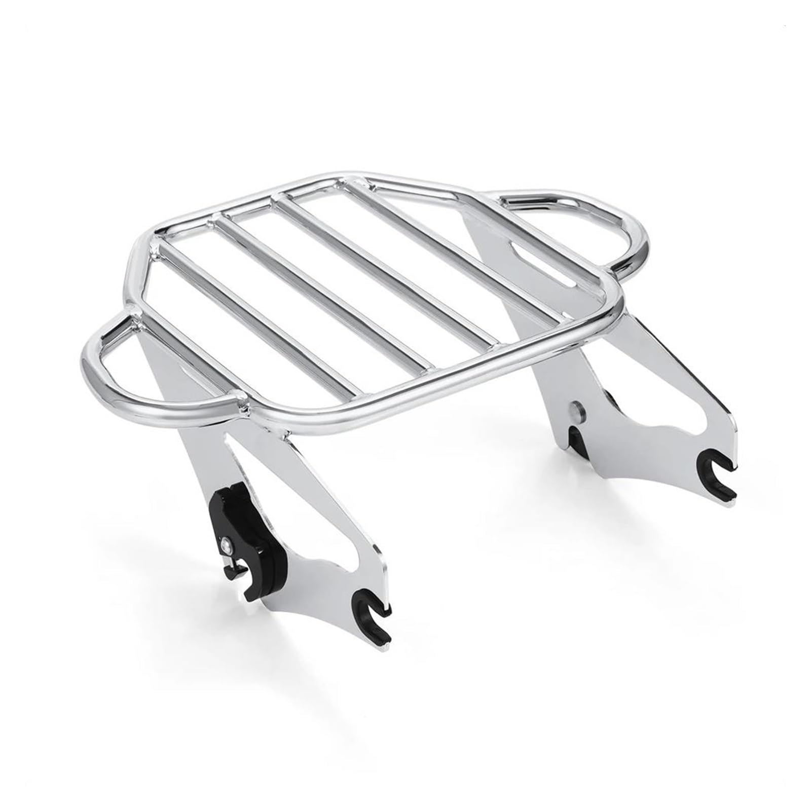 Hinterradgepäckträger Gepäck Rack Abnehmbarer Gepäckträger 2-Fach-Montageträger Für Touring Für Road Für King Für Street Für Electra Für Glide 2009–2023 2024 Schwarz Chrom(Chrom) von IMAWUHM