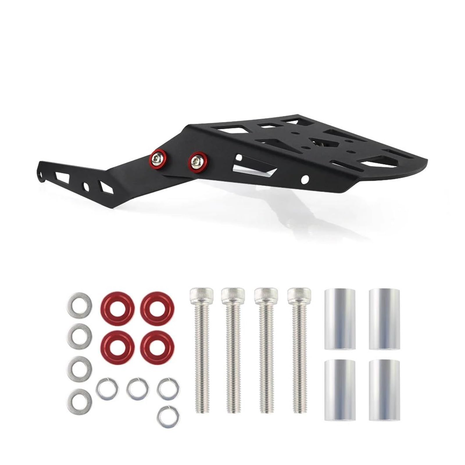 Hinterradgepäckträger Gepäck Rack Für Grom 125 Für Msx125 2022 2023 2024 Für MSX 125 Hinten Gepäck Rack Verlängerung Motorrad Gepäck Halter Halterung Aluminium(Rot) von IMAWUHM