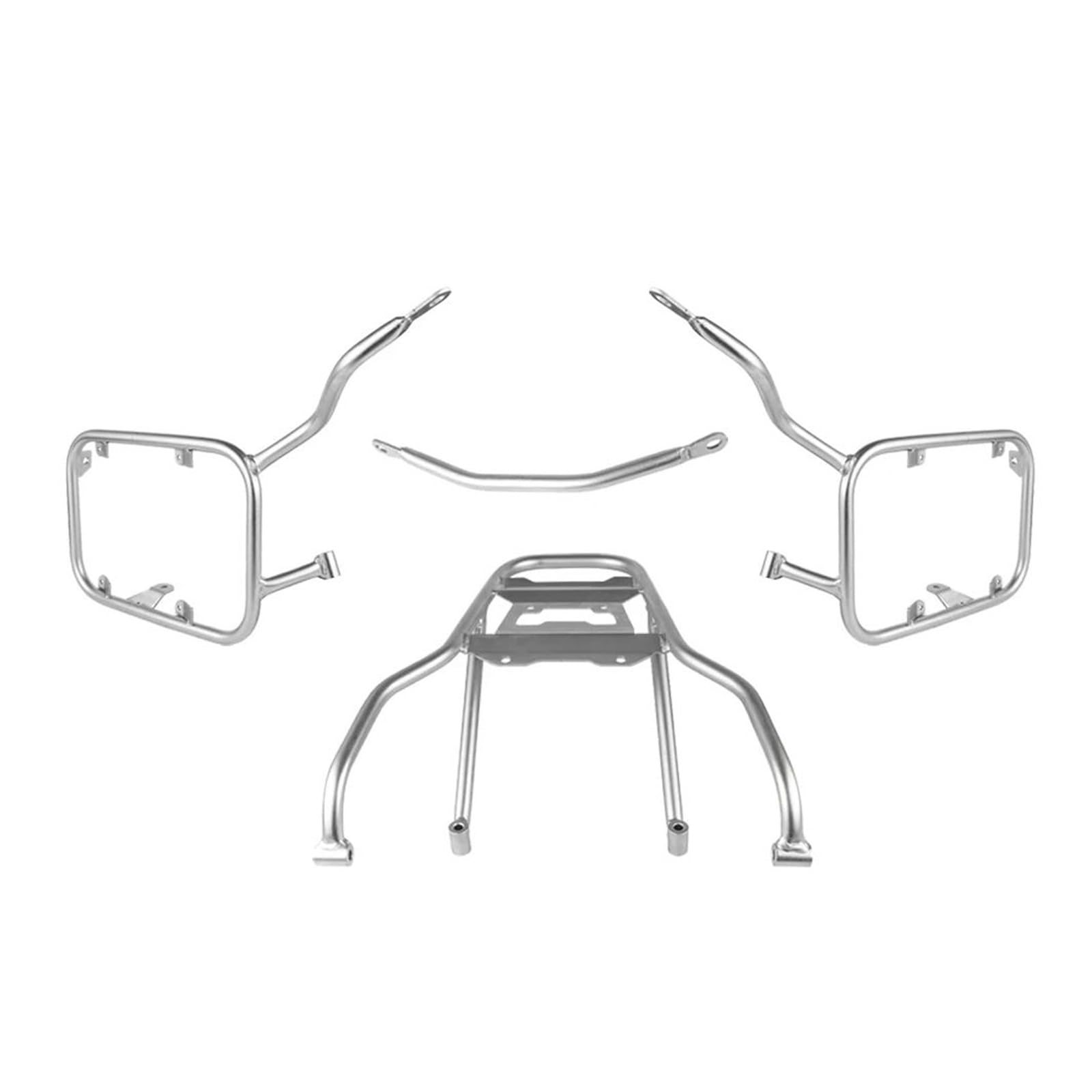 Hinterradgepäckträger Gepäck Rack Für NC750X NC750S 2021 2022 Für NC750 X/S Motorrad Stamm Top Fall Satteltasche Pannier Halterung Edelstahl Gepäck Rack(SL One Set Rack) von IMAWUHM