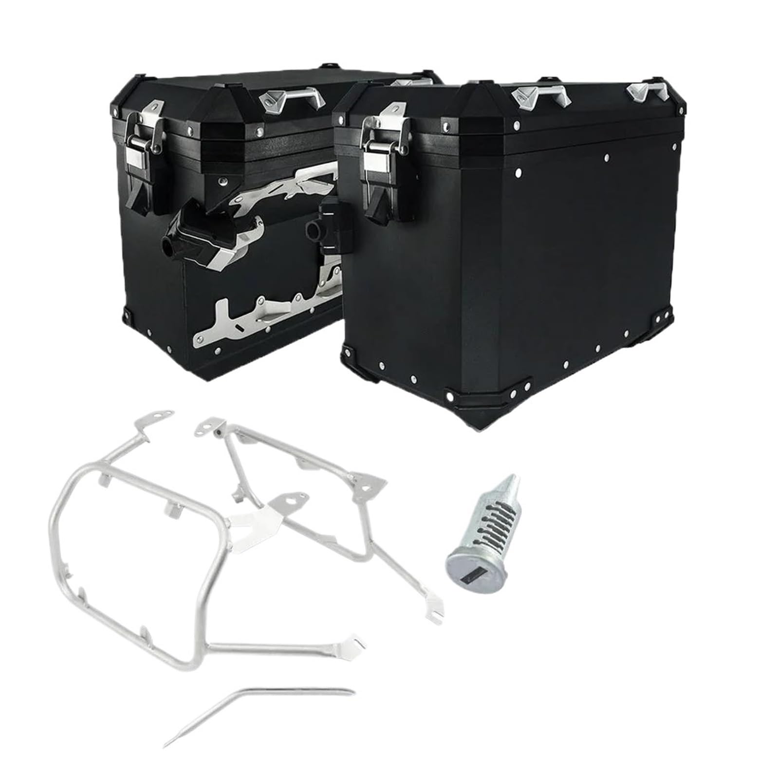 Hinterradgepäckträger Gepäck Rack Für PAN Für Amerika 1250 S PA1250 S Für PANAMERICA1250 2021 2020 Schwanz Top Case Pannier Satteltasche Halter Aluminium Box Gepäck Rack(BK Panniers SL Rack) von IMAWUHM