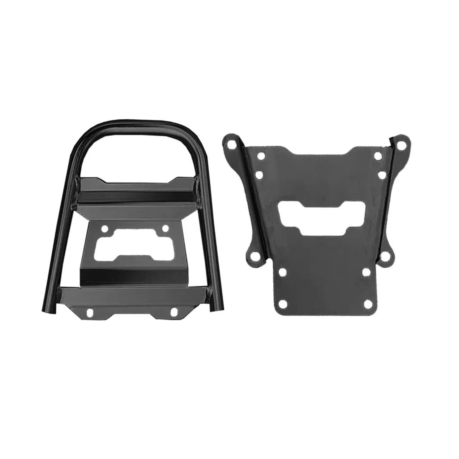 Hinterradgepäckträger Gepäck Rack Für Tiger 850 900 2020-2021 2022 2023 Hinten Gepäck Rack Motorrad Schwanz Trunk Pannier Edelstahl Top Fall Sattel Halterung(Black Top Rack) von IMAWUHM