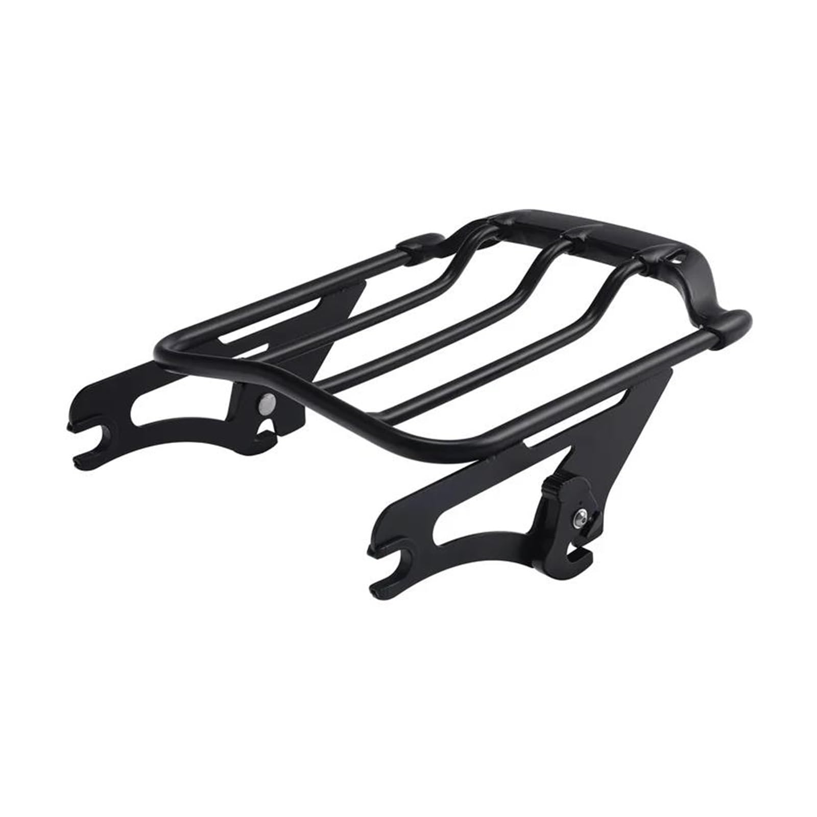 Hinterradgepäckträger Gepäck Rack Für Touring Für Straße Für Glide Für Straße Für King 2009-UP Für FLTR Für FLHX Für Straße Für Glide Für Air Für Wing Motorrad Zwei Bis Gepäckträger(Schwarz) von IMAWUHM