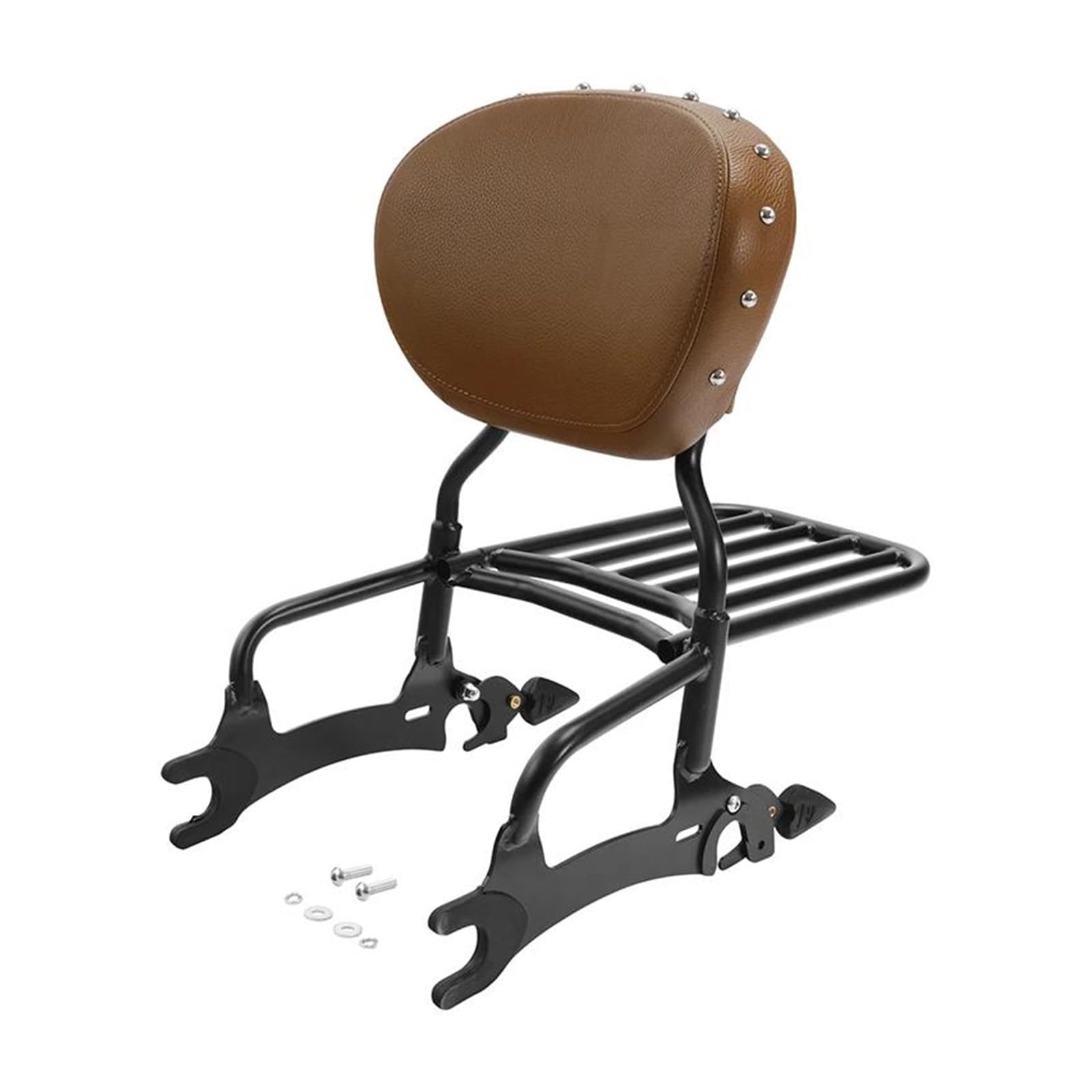 Hinterradgepäckträger Gepäck Rack Motorrad Rückenlehne Sissy Bar Gepäckträger Für Indian Für Chieftain Für Limited Für Springfield Für Dark Für Horse Für Roadmaster Für Chief(Black Desert Tan) von IMAWUHM