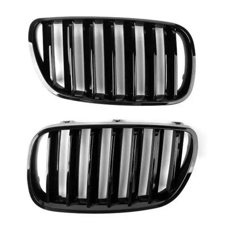 Kühlergrill 1 Paar Auto Zubehör Auto Kühlergrill Für E83 X3 SUV 2007-2010 Front Gitter Paar Front Stoßstange Grill ABS Kunststoff Kühler von IMAWUHM