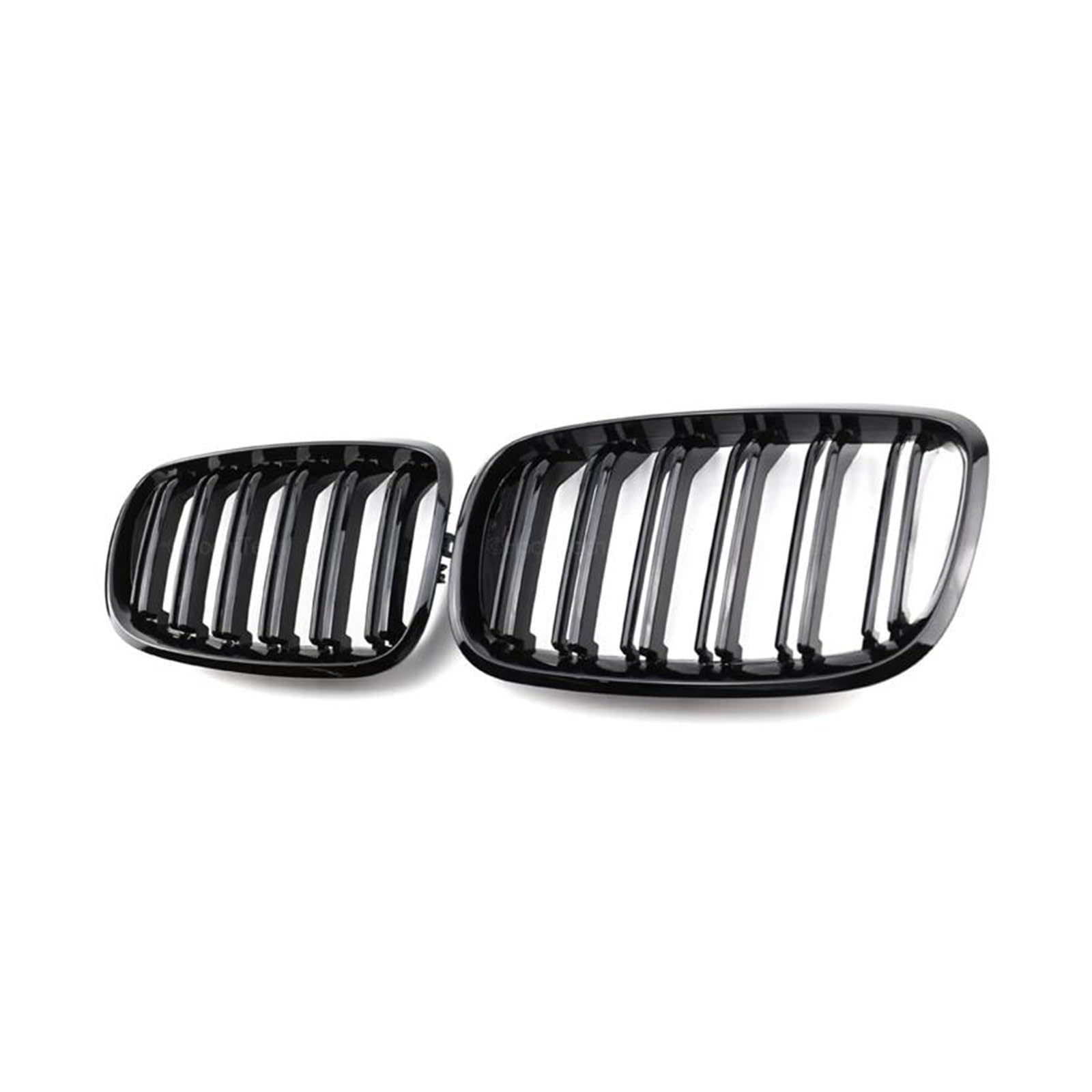 Kühlergrill 2 Stück Auto-Stil Glänzend Schwarz Front Nieren Doppellamellen Grill Grille Für X5 E70 2007-2013 X6 E71 E72 2008-2014 Autozubehör Kühler von IMAWUHM