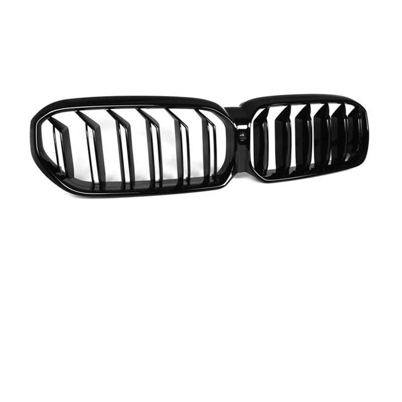 Kühlergrill Auto Decor Grill Niere Kühlergrill Für DIE 5 Serie G30 G31 F90 (M5) LCI 2020-2022 Glänzend Schwarz ABS Kunststoff Front Stoßstange Kühler(2 Slat Gloss Black) von IMAWUHM