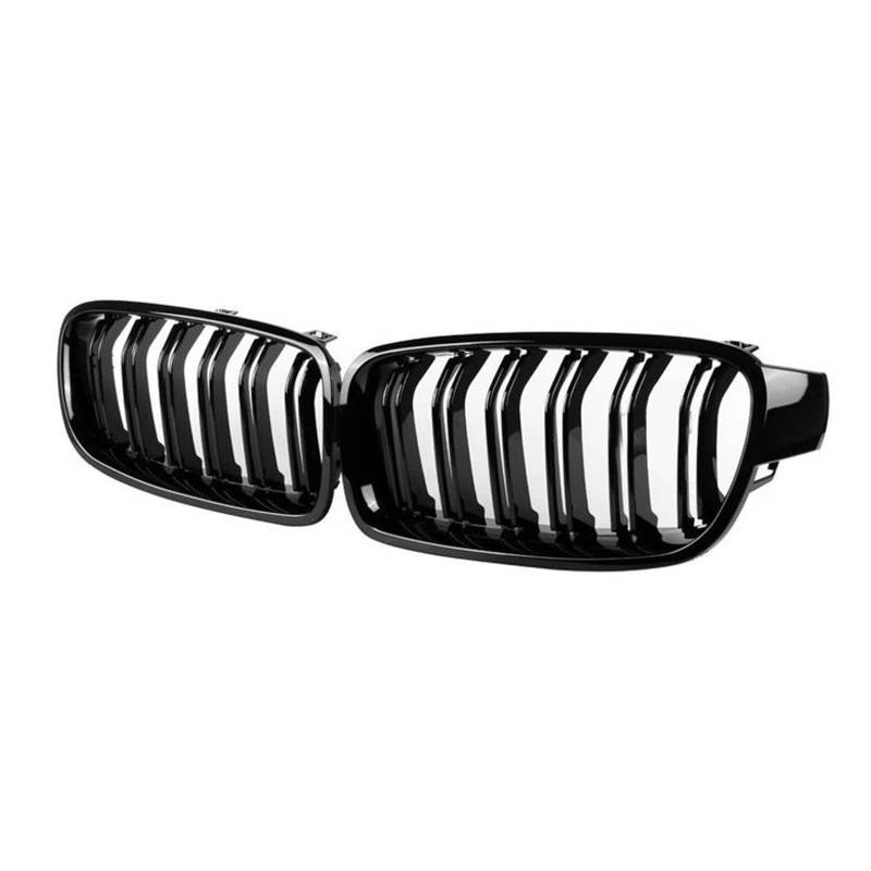 Kühlergrill Auto Front Niere Grill Grille Racing Grills Glanz Schwarz Doppel Lamellen Für 3 Serie F30 F31 F35 2013-2019 Kühler von IMAWUHM