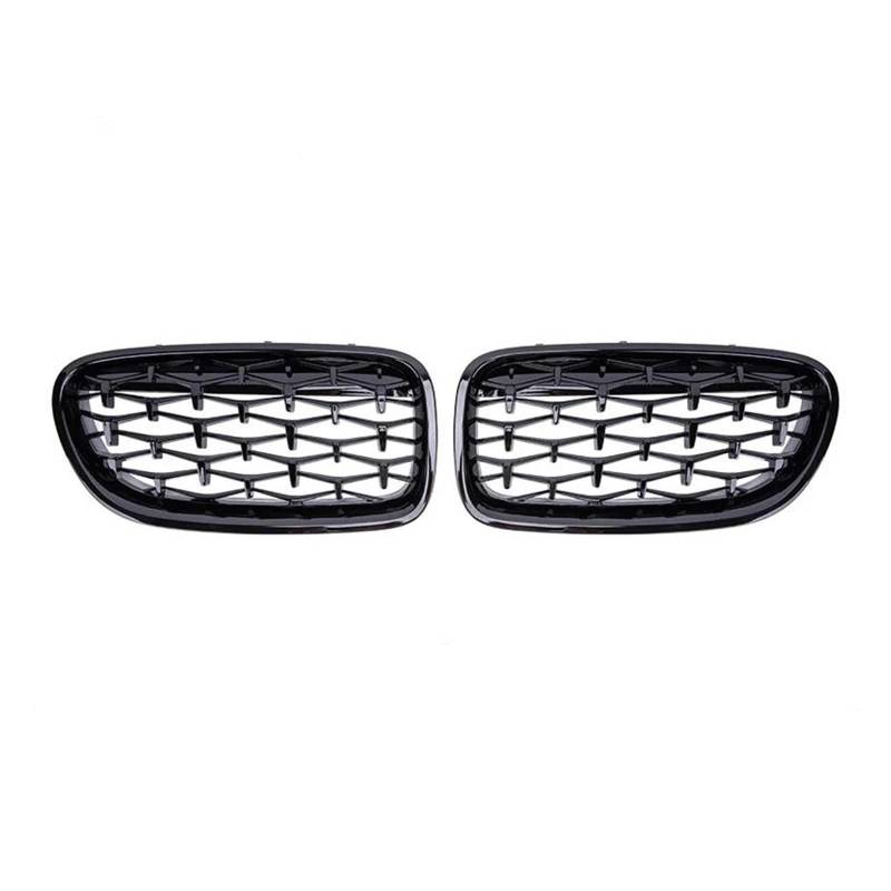 Kühlergrill Auto Front Niere Stoßstange Grill Für 5 Series F10 F11 F18 520 523 525 530i M5 2010-2017 Gitter Diamant Stil Racing Grille Kühler(Gloss Black) von IMAWUHM