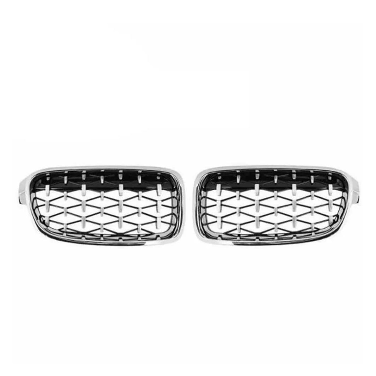 Kühlergrill Auto Front Sport Grill Für 3-Serie F30 F31 F35 320i 320d 325i 2012 2013 2014 2015 2016 2017 Nieren Grills Stern Kühler(Silber) von IMAWUHM