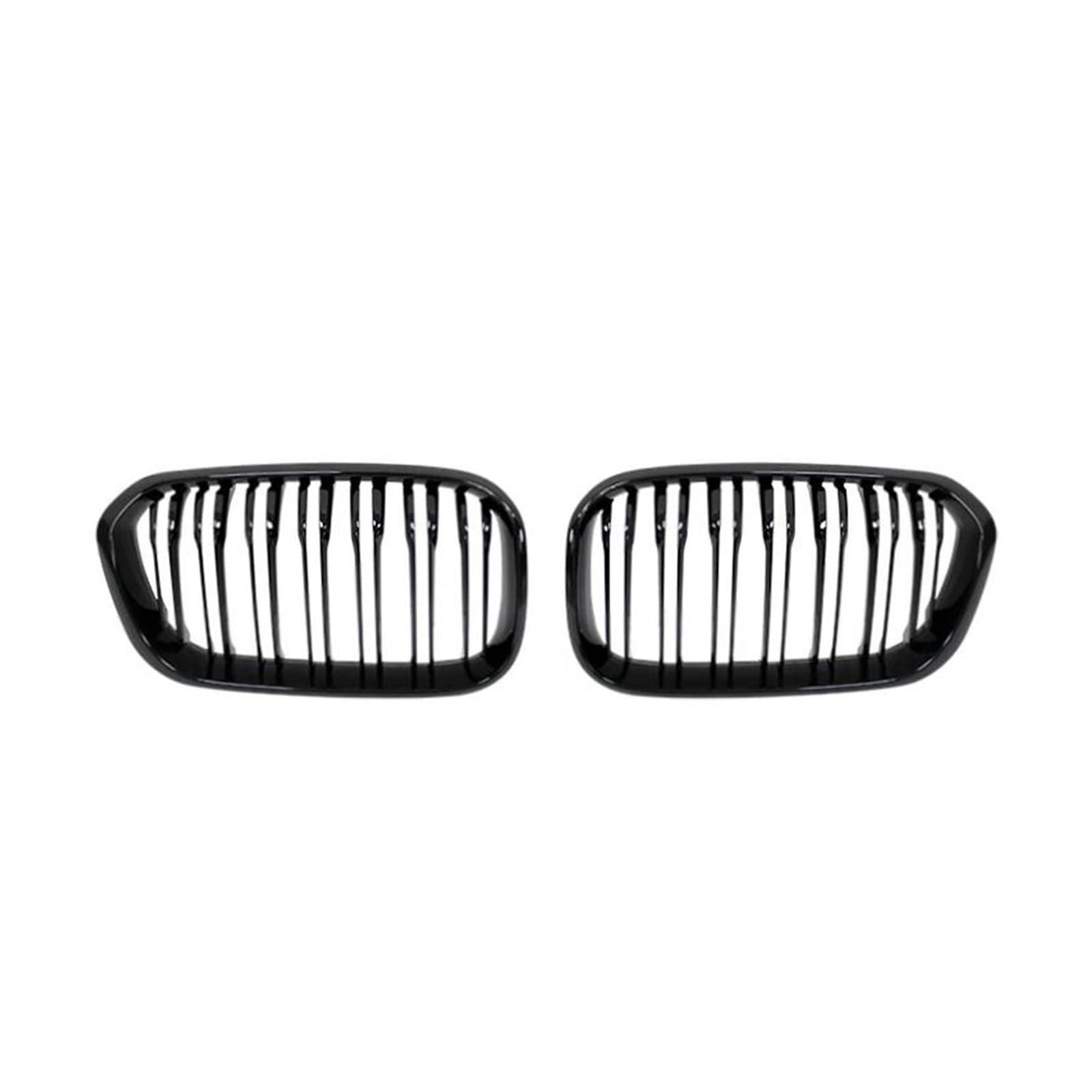 Kühlergrill Auto Front Stoßstange Gitter Nieren Racing Grill Für 1 Serie F20 F21 LCI 120i 2016 2017 Doppel Lamellen Ersatz Grille Kühler(Gloss Black) von IMAWUHM