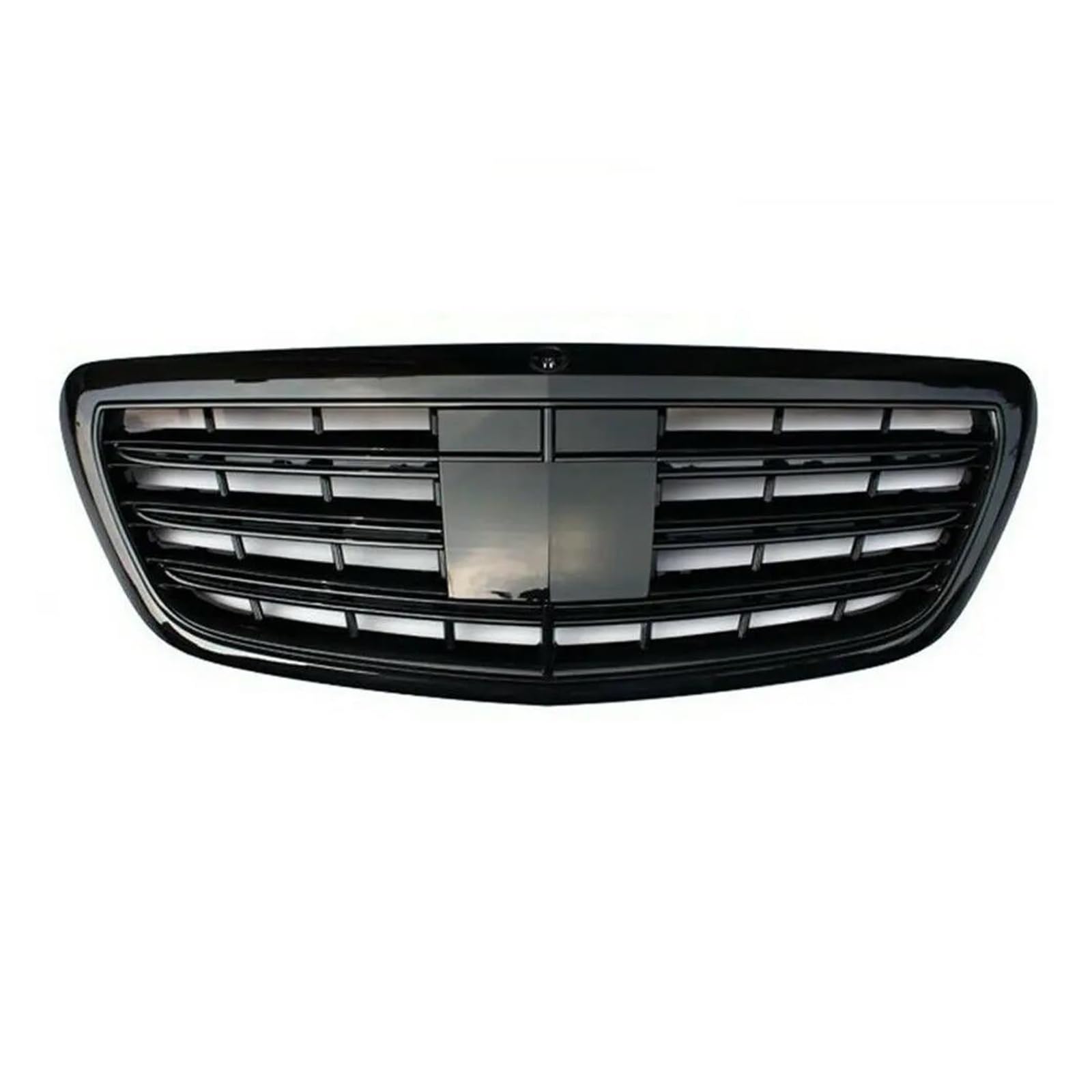 Kühlergrill Auto Front Stoßstange Racing Grill Für Benz Für S-Klasse W222 S300 S400 S500 S65 2014-2020 Schwarz Chrom Frontgrill Kühler(Schwarz) von IMAWUHM