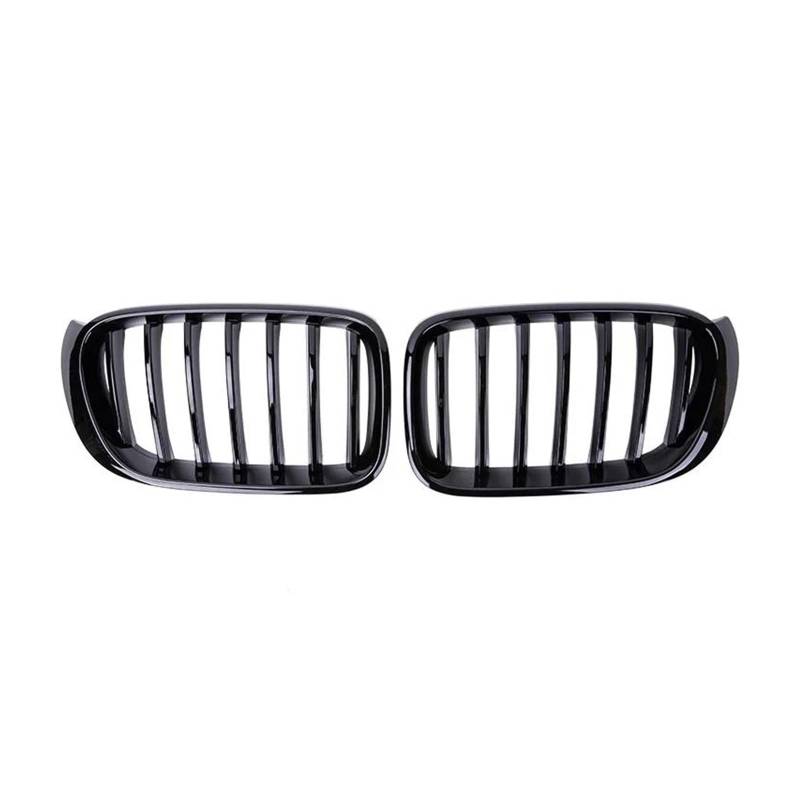 Kühlergrill Auto Frontstoßstangengrill Nieren-Renngrill Für X3 X4 F25 F26 2014-2017 Glänzend Schwarz Einzellinie Lamellengitter Zubehör Kühler von IMAWUHM