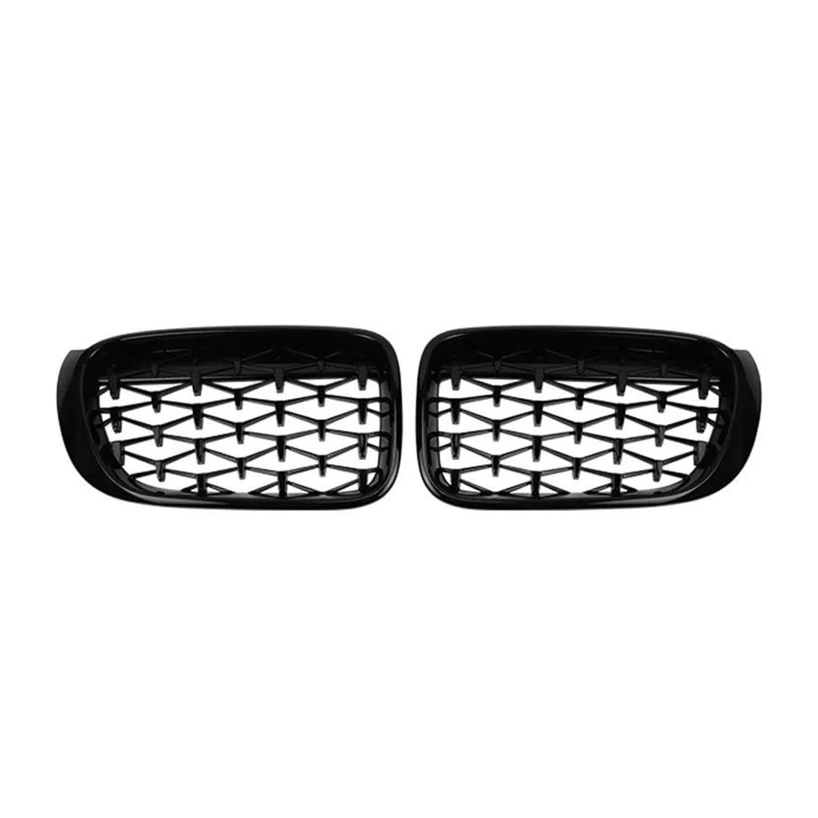 Kühlergrill Auto Kühlergrill Racing Grills Diamant Nieren Gitter Chrom Meteor Stil Glanz Schwarz Für X3 X4 F25 F26 2014 2015 2016 2017 Kühler(Schwarz) von IMAWUHM