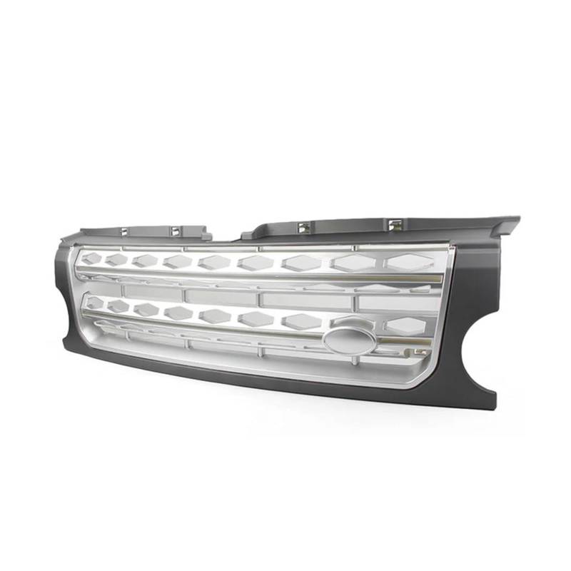 Kühlergrill Auto-Renngrill Für Land Für Rover Für Discovery 3 L319 LR3 2005 2006 2007 2008 2009 Front-Nierenhaubenform-Styling-Kühlergrill Kühler(Grey Silver) von IMAWUHM