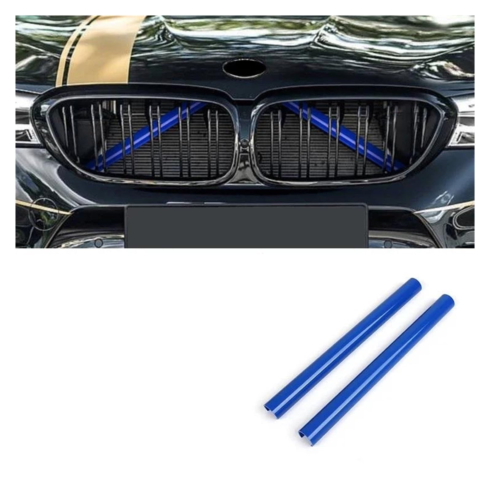 Kühlergrill Auto Sport Styling Dekoration Zubehör Auto Kühlergrill Zierleisten Für F30 F31 F32 F33 F34 F36 F20 F21 F22 F23 G29 Kühler(Blau) von IMAWUHM