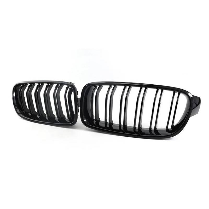 Kühlergrill Auto Styling Auto Zubehör Für 3 Serie F30 F31 F35 2012-2018 320i 325i Vorne Niere Kühlergrill Dual Lamellen Grille Kühler(Glossy Black) von IMAWUHM