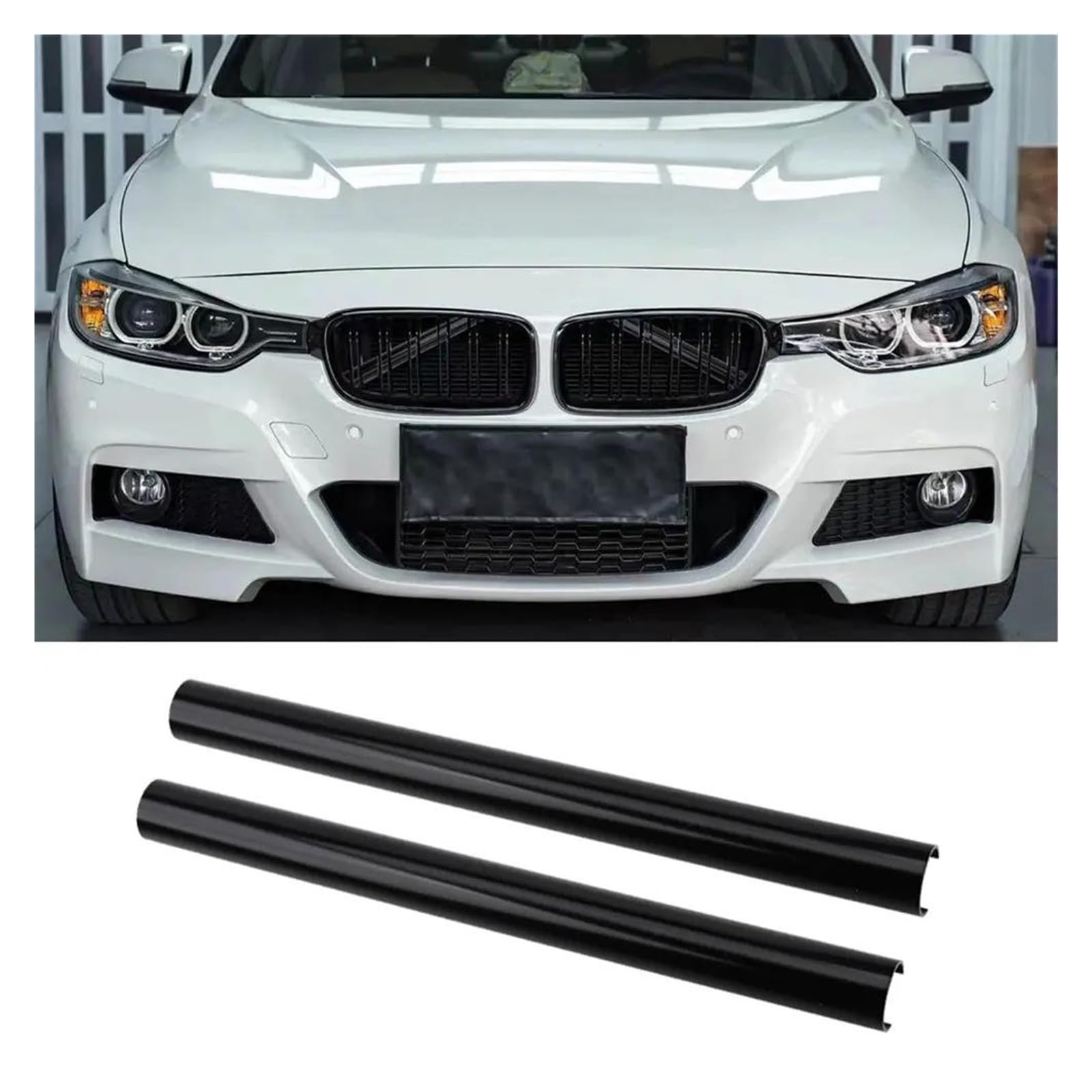 Kühlergrill Auto-Styling-Zubehör Auto Kühlergrill Zierleisten Abdeckung Für X3 X4 X5 G01 G02 G05 F25 F26 2011-2019 2020 2021 2022 Kühler(Schwarz) von IMAWUHM