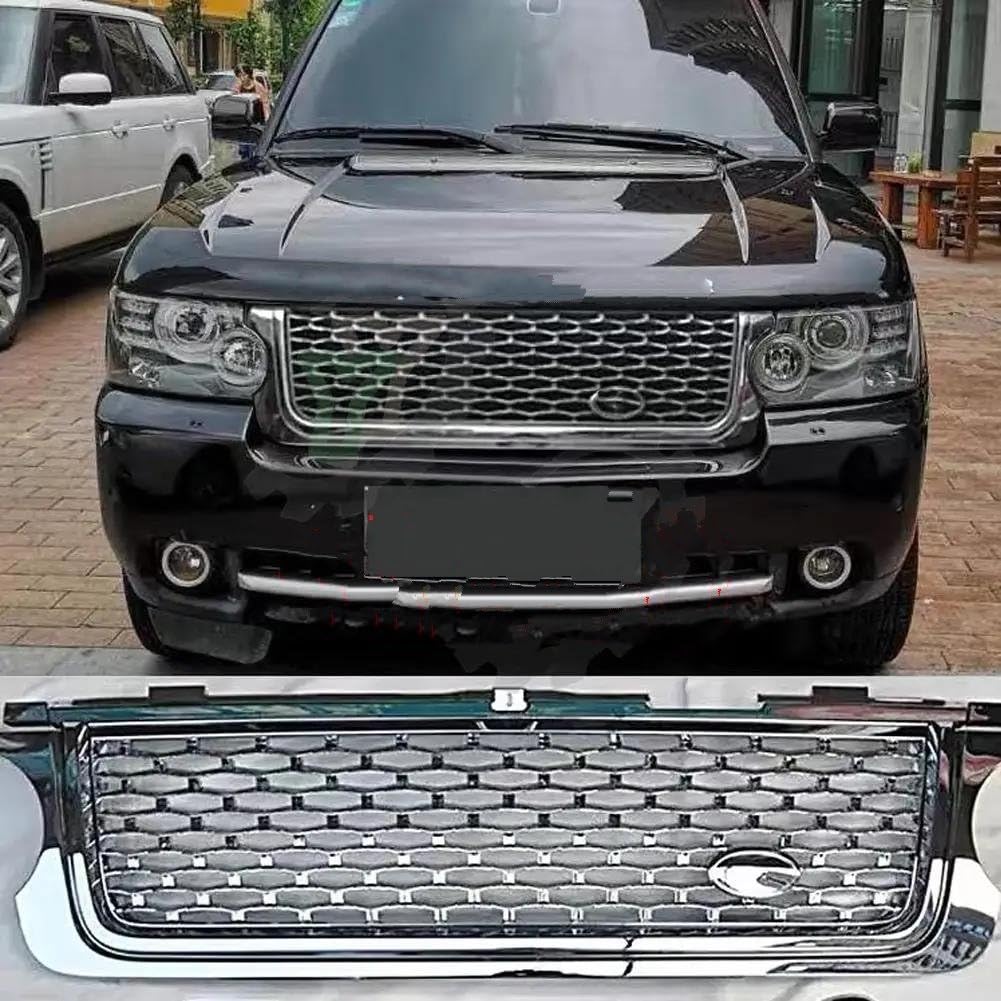 Kühlergrill Autozubehör Frontstoßstangengrill Mittelteil Styling Oberer Grill L 322 Für Land Für Rover Für Range Für Rover Für Vogue L322 2010 2011 2012 Kühler(5) von IMAWUHM