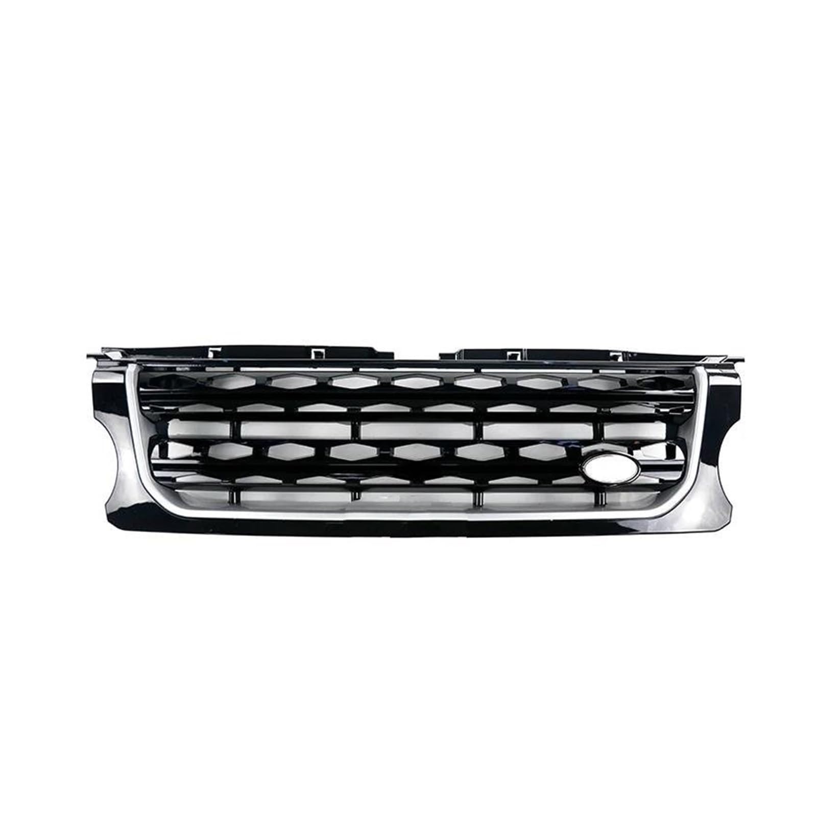 Kühlergrill Autozubehör Kühlergrill Für Land Für Rover Für Discovery 4 LR4 2014 2015 2016 L319 Frontstoßstange Mittelteil Styling Oberer Renngrill Kühler(Black Bars of Silver) von IMAWUHM