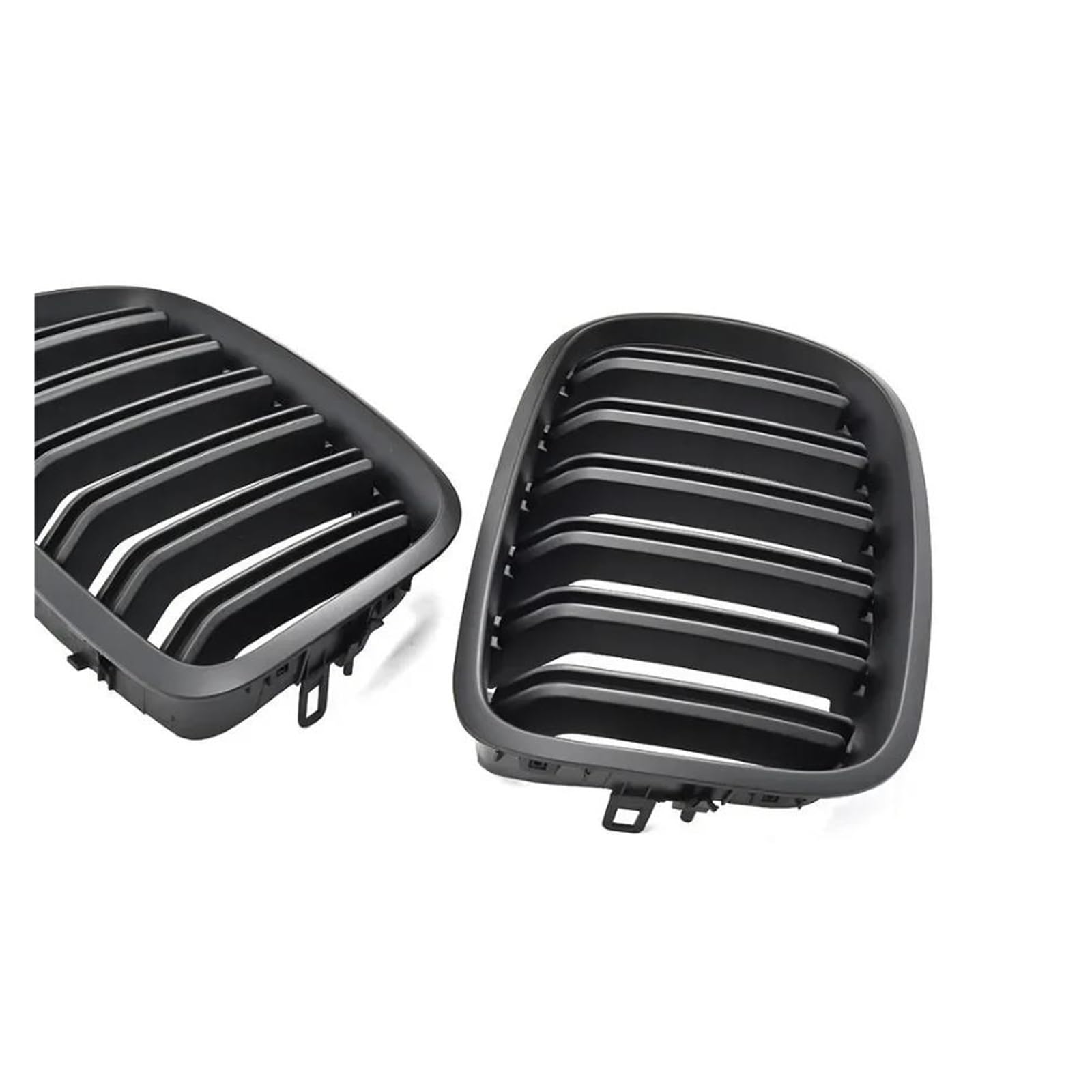 Kühlergrill Carbon Style Frontniere Doppellamellengrill Autozubehör Schwarz Glänzend Für X5 E70 2007-2013 X6 E71 E72 2008-2014 Kühler(Matt-schwarz) von IMAWUHM