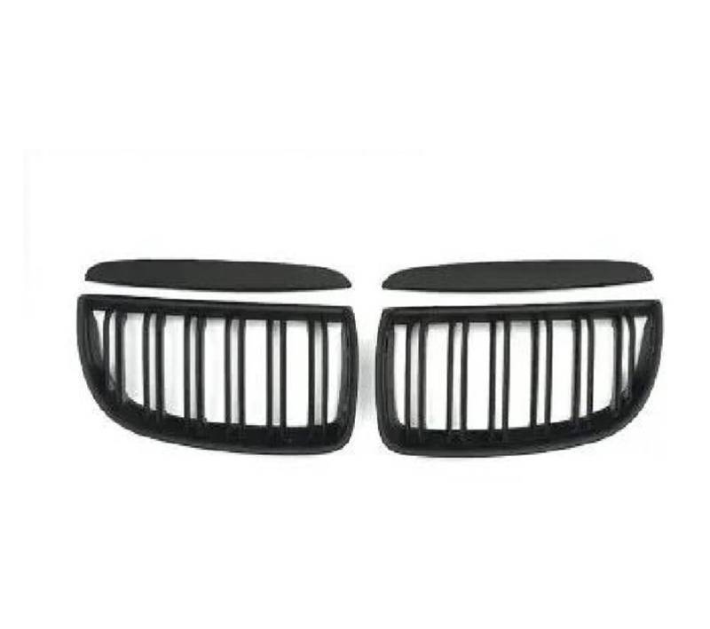 Kühlergrill Fit Für 3 Serie E90 E91 2005 2006 2007 2008 Auto Front Stoßstange Grille Schwarz Grille Abs Kühler(Matt Black) von IMAWUHM