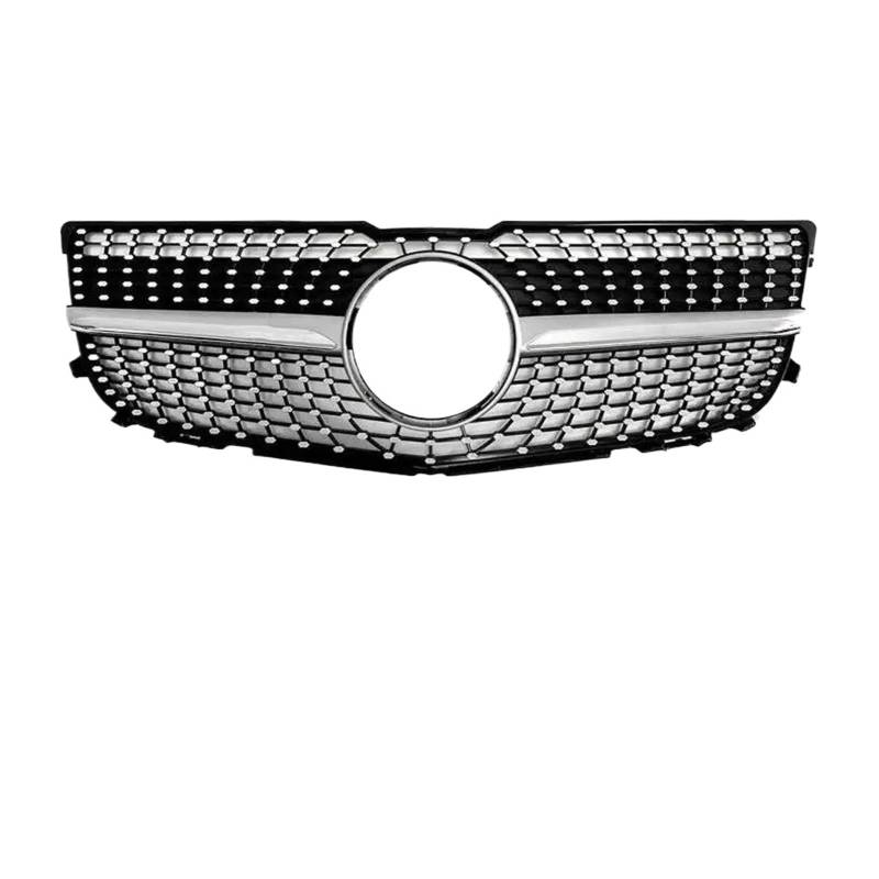 Kühlergrill Front Hood Inlet Grille Racing Stoßstange Grill Mitte Mesh Facelift Für Benz Für GLK X204 2008-2012 2013-2015 Kühler(08-12 D Silver) von IMAWUHM