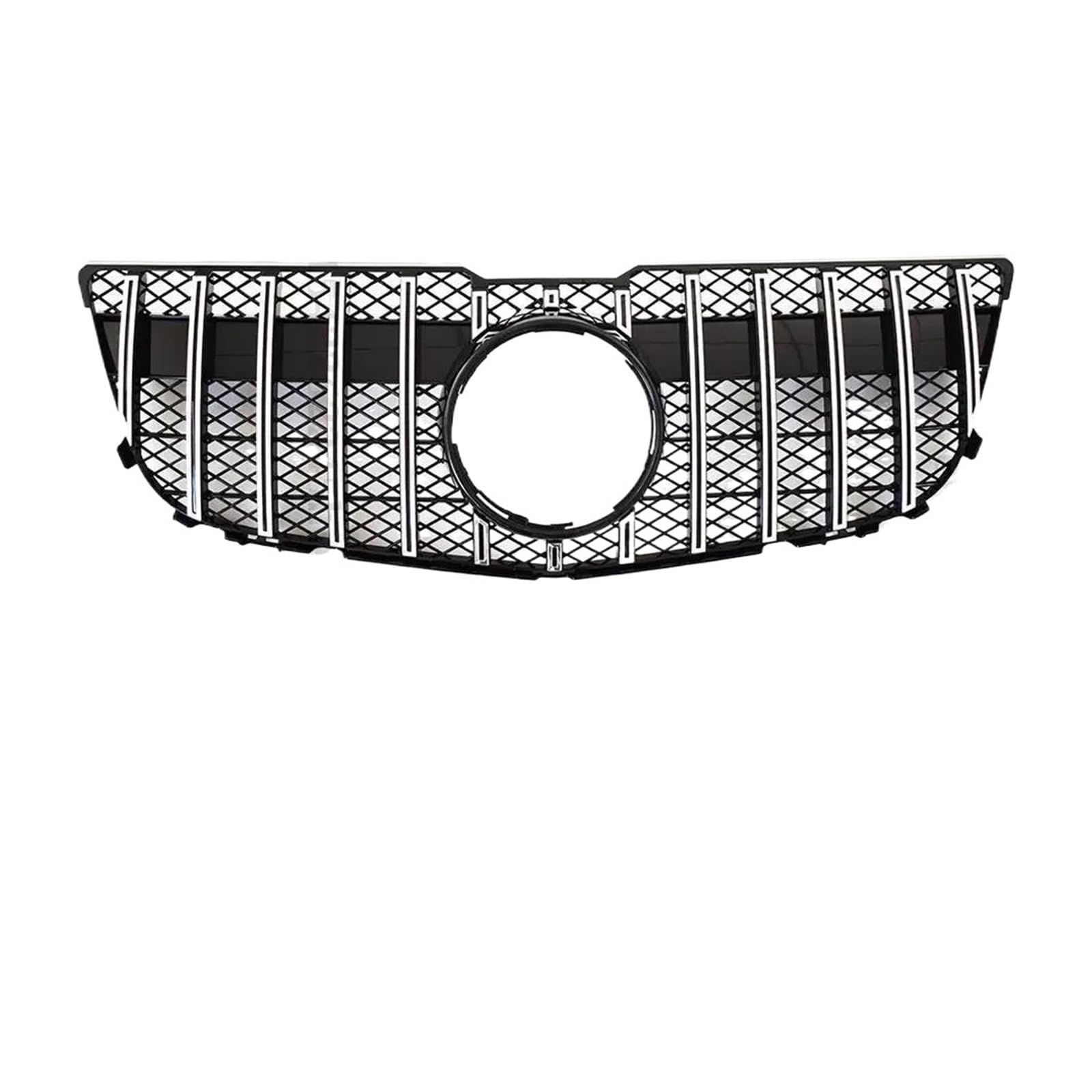 Kühlergrill Front Hood Inlet Grille Racing Stoßstange Grill Mitte Mesh Facelift Für Benz Für GLK X204 2008-2012 2013-2015 Kühler(2013-2015 G Silvery) von IMAWUHM