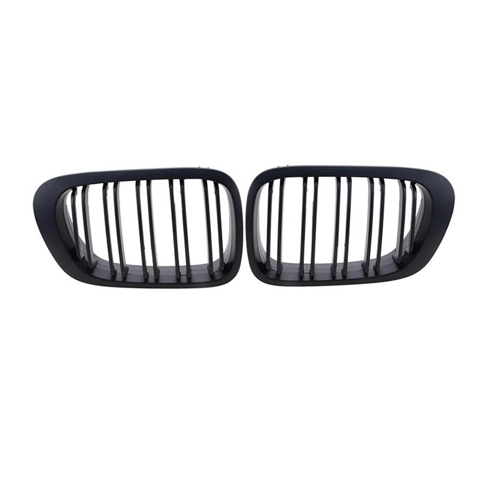 Kühlergrill Front Nierengrill Grille Autozubehör Passend Für 3er E46 Coupé 2Türer 1998-2001 Glänzend Schwarz Matt Schwarz Kühler(Kidney Grille D) von IMAWUHM