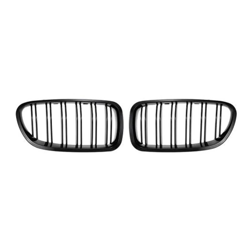 Kühlergrill Frontgrill Für 5 Series F10 F11 520d 530d 540i 528i 535i M5 2010-2017, Carbonfaser-Auto-Frontgrill, Breiter Nierengrill Kühler(Gloss Black) von IMAWUHM