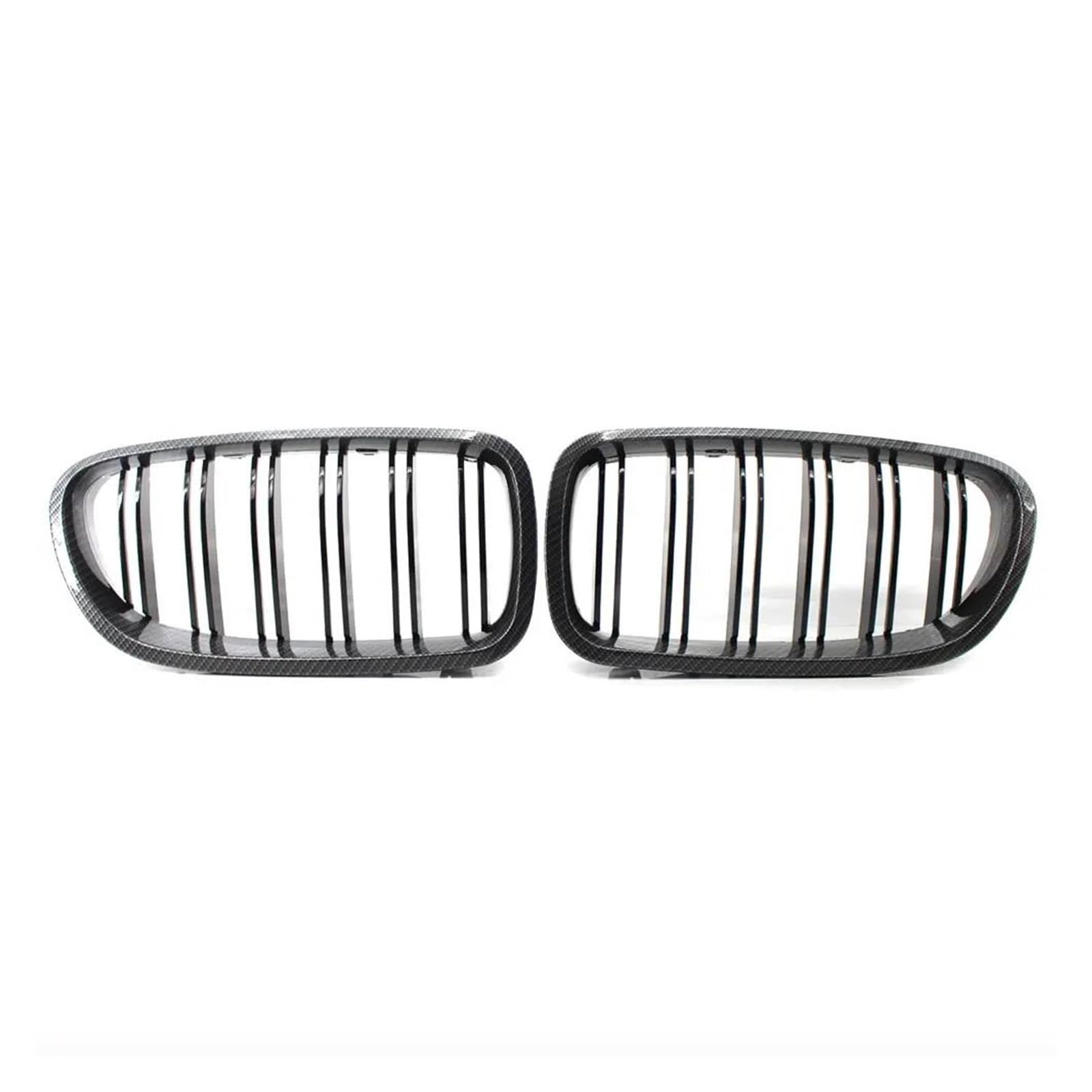 Kühlergrill Frontgrill Für 5 Series F10 F11 520d 530d 540i 528i 535i M5 2010-2017, Carbonfaser-Auto-Frontgrill, Breiter Nierengrill Kühler(Kohlefaser) von IMAWUHM